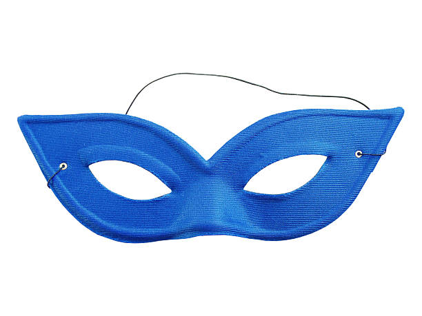 máscara de carnaval azul - carnival mask imagens e fotografias de stock