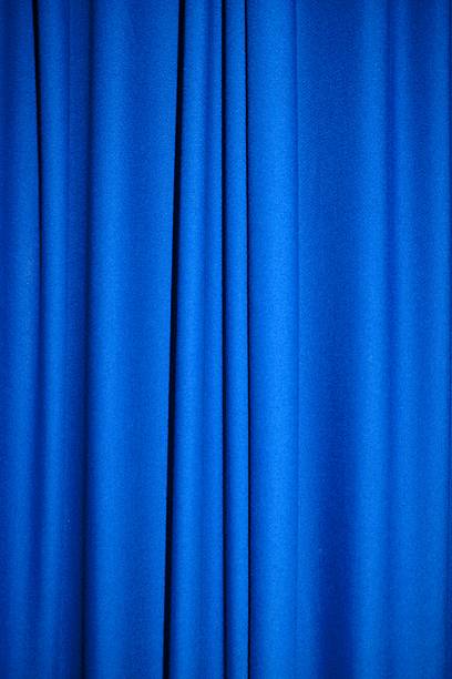 Blue fabric stock photo