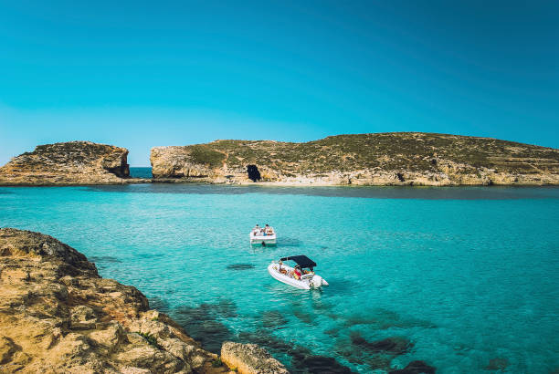 Blue Lagoon Malta stock photo