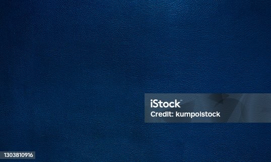istock Blue leather texture background 1303810916