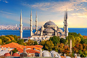 istock Blue Mosque of Istanbul, famous place of visit, Turkey 1327842864