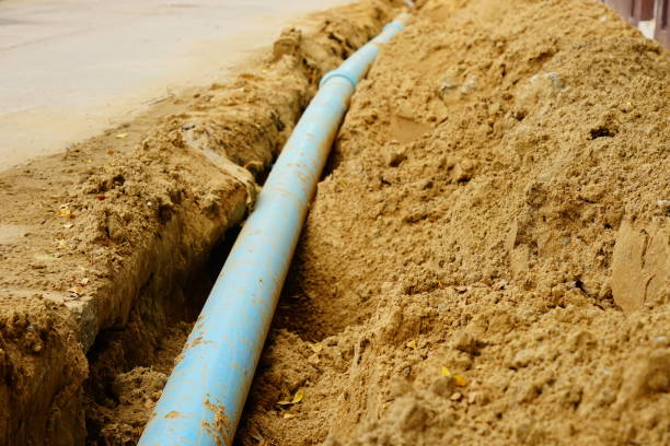 Blue Pipeline stock photo