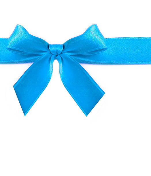 Blue ribbon stock photo
