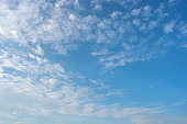 istock Blue sky and white clouds background on daytime 1363189237