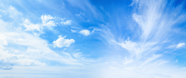 Abstract white cloud and blue sky texture background