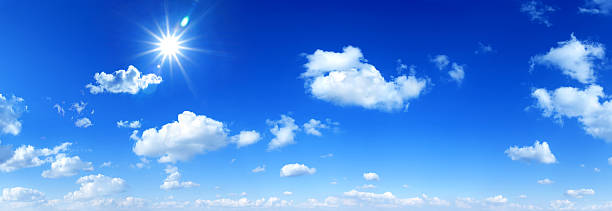 Blue Sky panorama stock photo