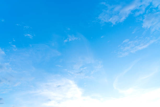 Blue sky with white clouds. stock photo