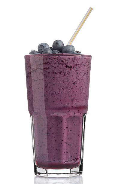 Blueberry Shake Smoothie stock photo