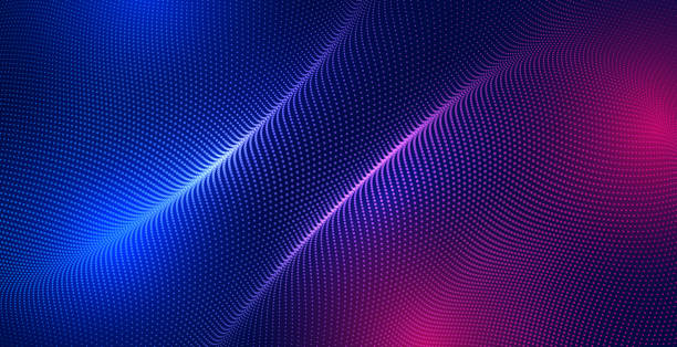 Blue-Red light background Modern background atom photos stock pictures, royalty-free photos & images