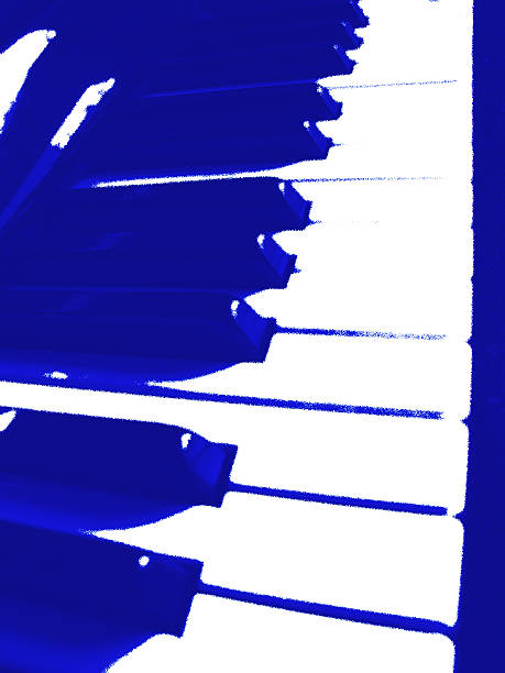 Blues piano stock photo