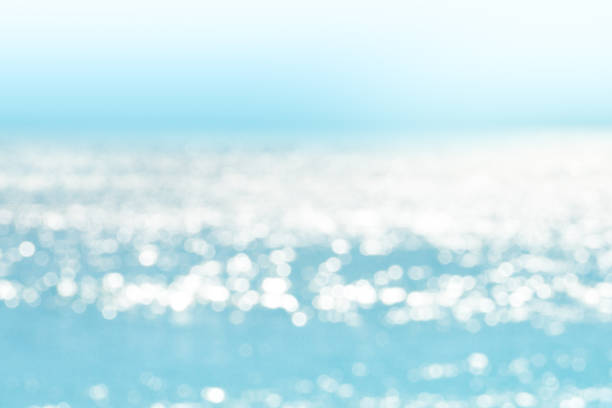 熱帯の海の水のボケ味の背景をぼかし - 海 ストックフォトと画像