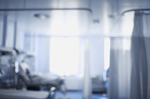 Blurred Hospital Room Unfocused Background Stock Photo - Download Image ...