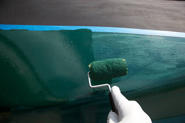 Boat Painting stock photo