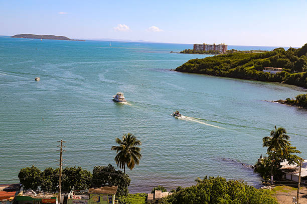 Boat trips to Culebra Island, Puerto Rico stock photo
