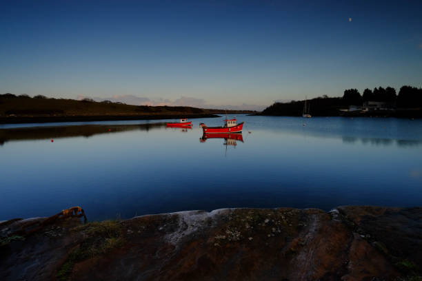 Boats Boats on Strangford Lough strangford lough stock pictures, royalty-free photos & images