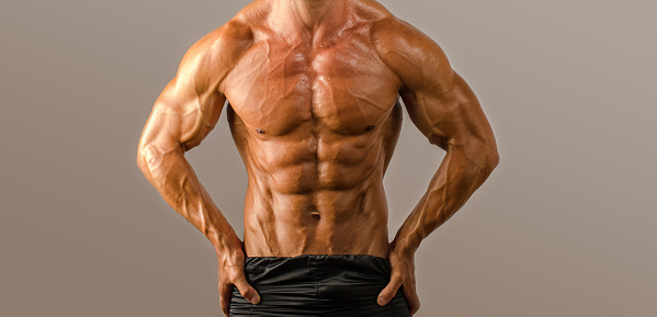 Strong Bodybuilder Six Pack Perfect Abs Stock Photo (Edit 