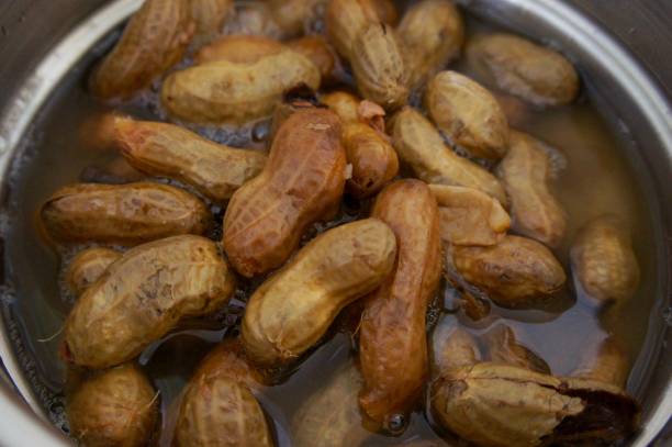 Boiled Peanuts stock photo