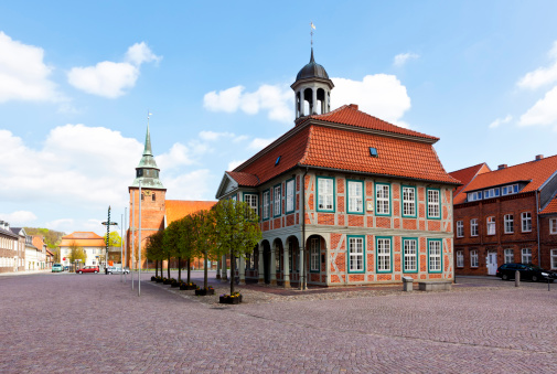 Boizenburg, town hall and St. Marien church