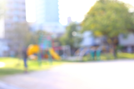 Bokeh blurred background texture daytime park