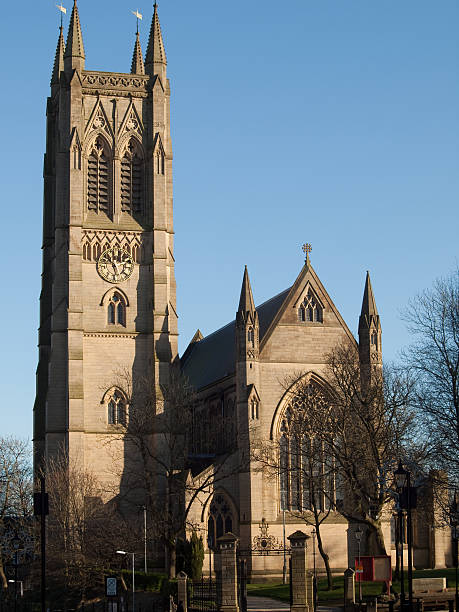Bolton parish church stock photo