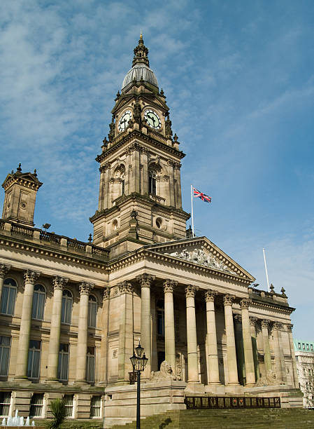 Bolton town hall stock photo