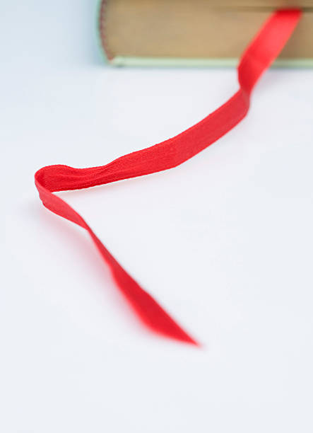 bookmark ribbon stock photo