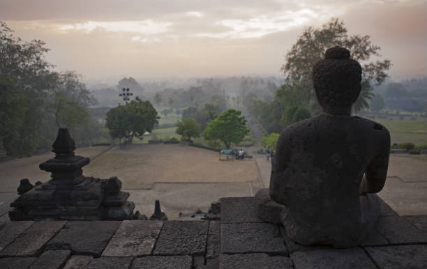 Borobudur Temple in Magelang stock photo
