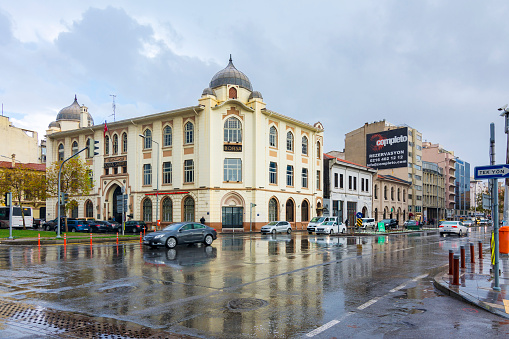 Borsa Building View At Rainy Day In Izmir Stock Photo Download Image Now Istock