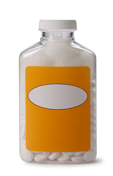 Bottle of Aspirin stock photo