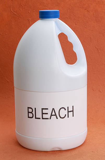 bottle of bleach white bottle of laundry bleach bleach stock pictures, royalty-free photos & images