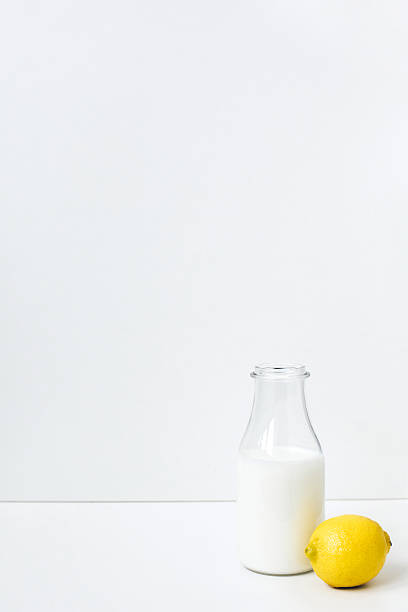 Bottle of milk stock photo