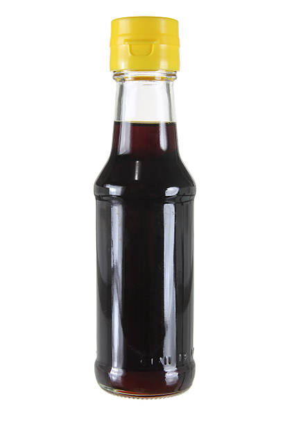 Bottle of Sesame Seed Oil stock photo