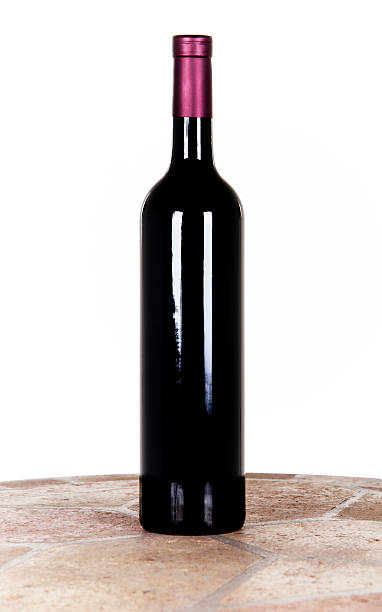 Bottle of wine. stock photo