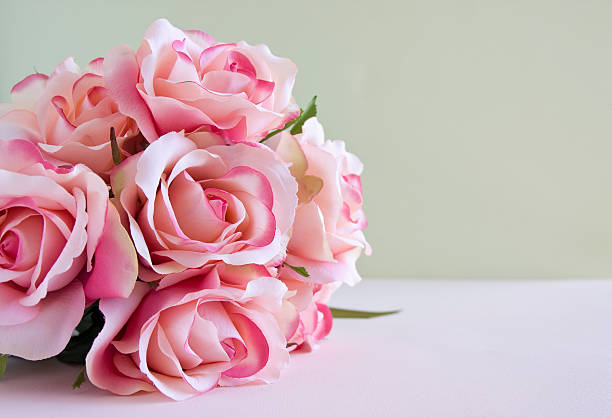 Bouquet of Pink Roses stock photo