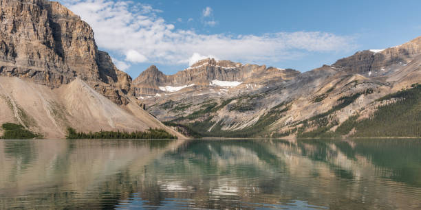 Bow Lake, Icefields Parkway stock photo