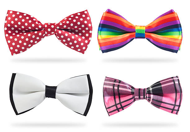 Bow ties Different kind of bow-ties with shadows, isolated on white bow tie stock pictures, royalty-free photos & images