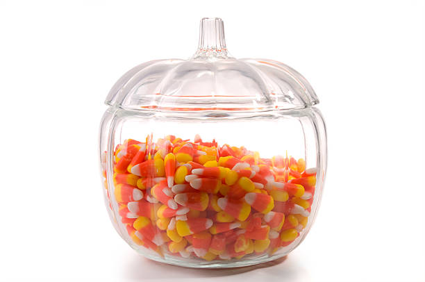 Bowl of Candy Corn stock photo
