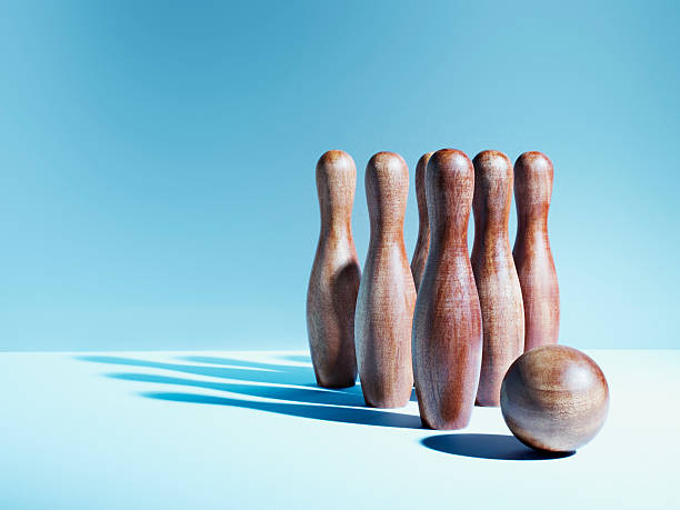 bowling wooden set