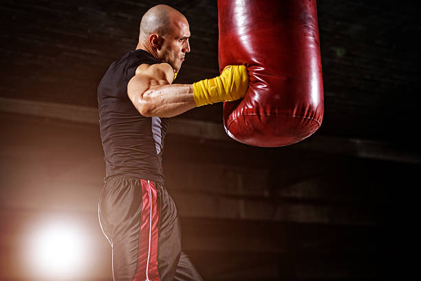 Boxing, MMA Workout stock photo