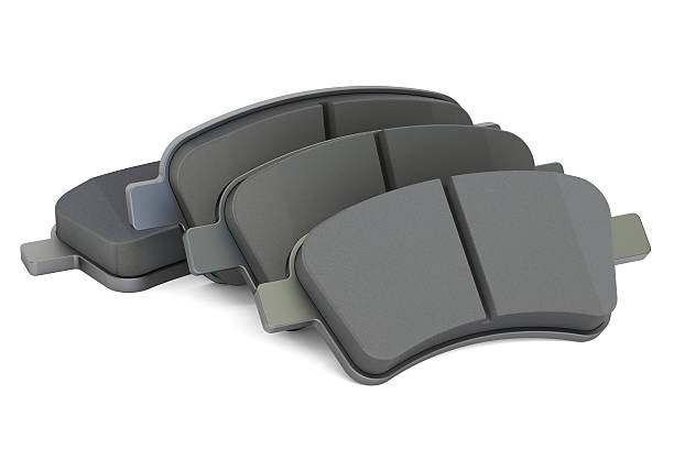 Brake pads, 3D rendering stock photo