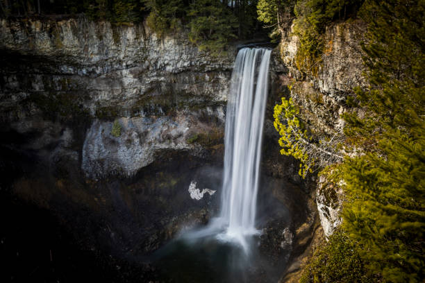 Brandywine falls. Waterfall near Whistler, BC. stock photo