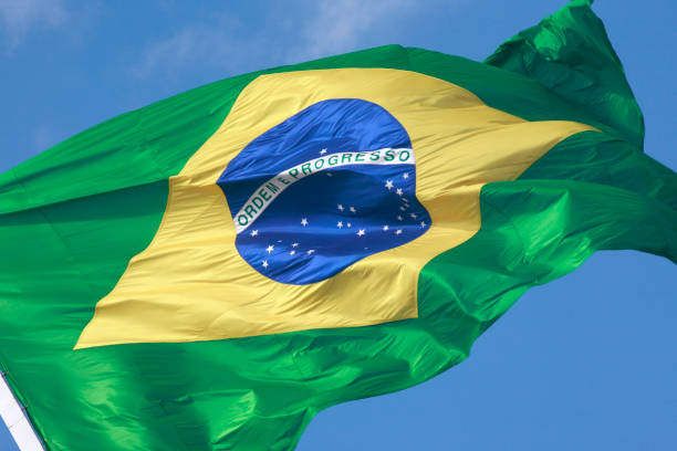 브라질 국기 - progress pride flag 뉴스 사진 이미지