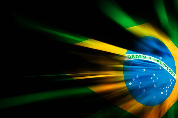 Brazilian Flag stock photo