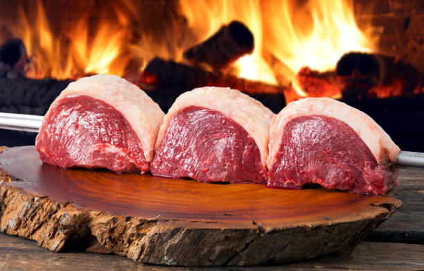 Brazilian Picanha. Raw meat stock photo