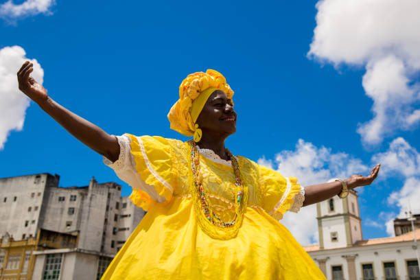 Brazilian woman of African descent, Bahia, Brazil People collection pelourinho stock pictures, royalty-free photos & images