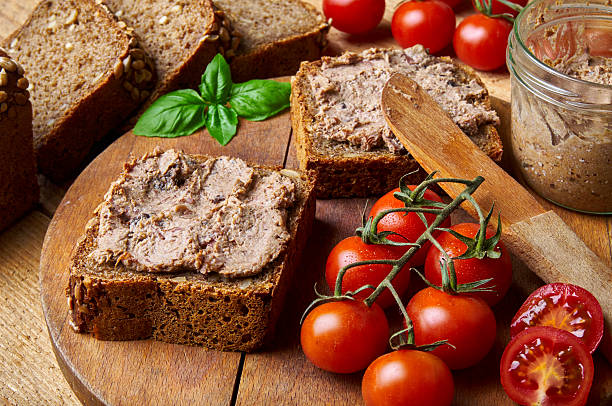 Bread with pate Bread with pate pate photos stock pictures, royalty-free photos & images