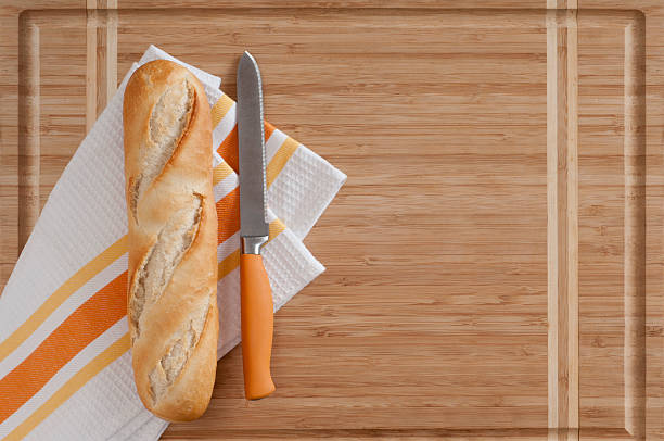Breads: Baguette/ French Bread stock photo