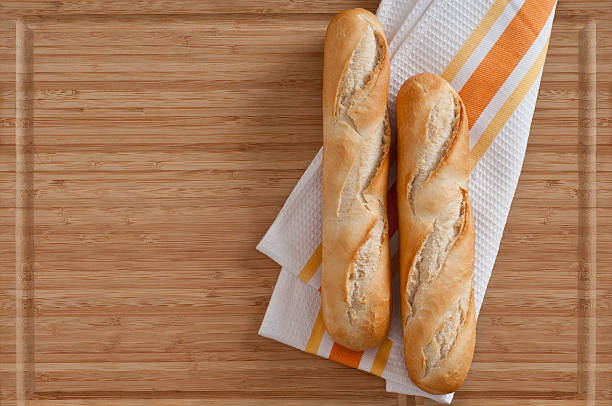 Breads: Baguette/ French Bread stock photo