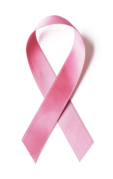 Breast cancer ribbon stock photo