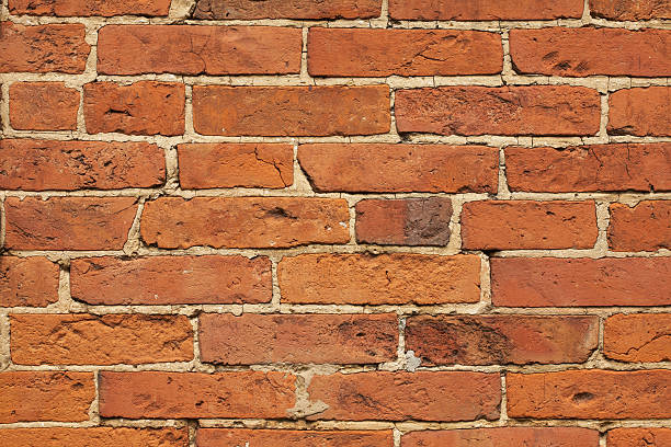 Brick wall horizontal texture stock photo